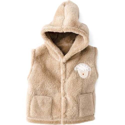 Cloud Cuddle Hooded Vest, Beige - Andy Wawa | Maisonette