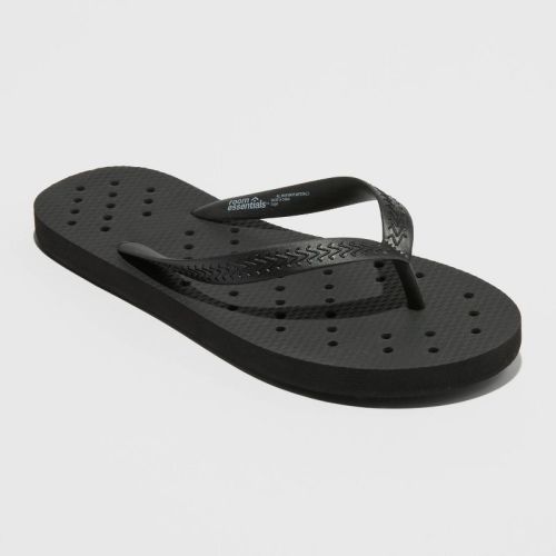 Shower Flip Flops Black - Room Essentials™