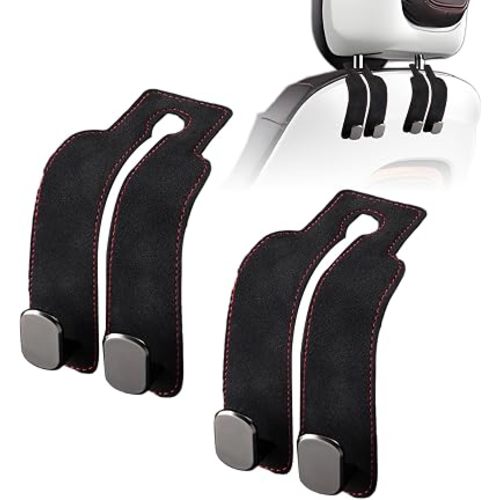 Car Purse Hook Purse Hook for Car Seats Headrest Car Seat Hooks,Heavy Duty Vehicle Organizer for Handbags, Groceries, Purses, Keep Car Tidy (Black, 2 Pack)