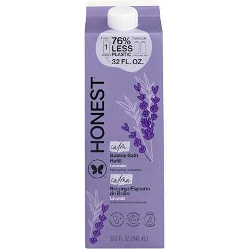 Amazon.com: The Honest Company Bubble Bath, Hypoallergenic, Lavender Calm, 32 fl oz | Foaming Bubble Bath, 32 Fl Oz. Tear-Free, Hypoallergenic, Naturally Derived. Gentle For Baby's Sensitive Skin.