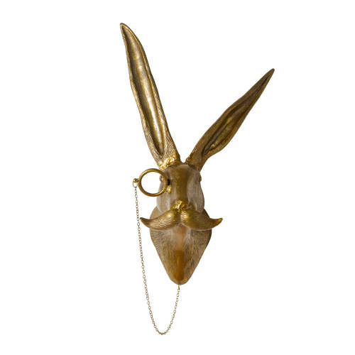 Eric the Hare Wall Mount (Antique Brass Finish)