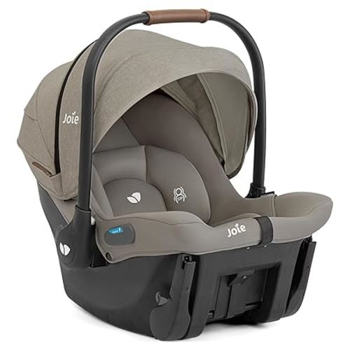 Joie Mint Latch Baseless Infant Car Seat – Lightweight, Built-in Rigid Latch Connectors and Side Impact Protection – No Base Installation Required (Dove)