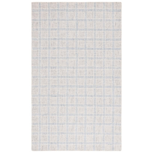 Safavieh Ebony Hand Tufted Wool Pile Plaid Rug | Wayfair
