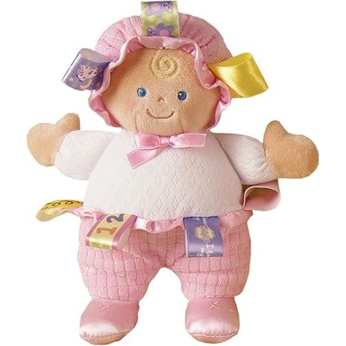 Mary Meyer Taggies Developmental Baby Doll, Pink, 8-Inch