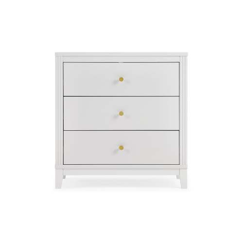 Eloise 3 Drawer Dresser With Changing Top and Interlocking Drawers