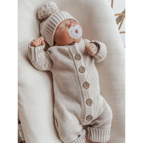 Knitted Romper - Mushroom | 3 Little Crowns