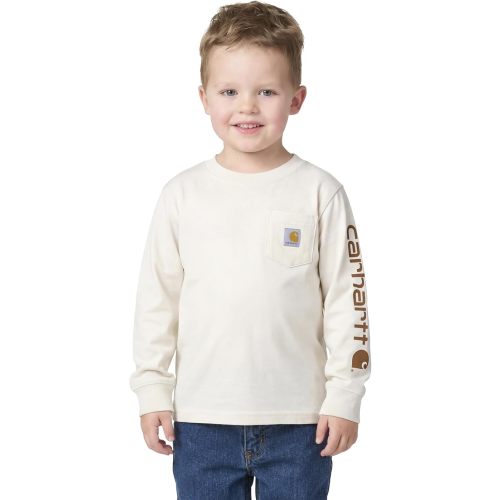 Carhartt Little Boys Long-Sleeve Pocket Logo T-Shirt