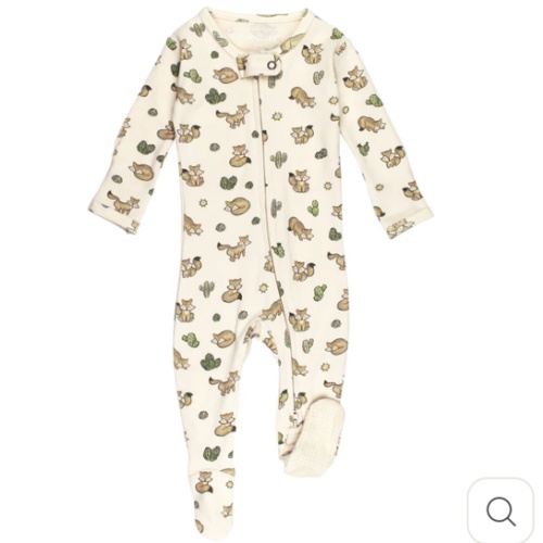 Little Fox | Organic Zipper Footie – L'ovedbaby
