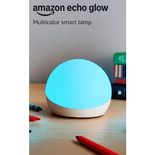 Echo Glow, Multicolor smart lamp, Works with Alexa