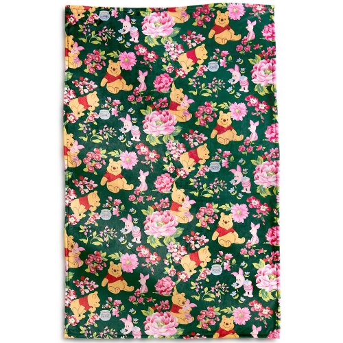 Vera Bradley x Winnie the Pooh Springtime Floral Plush Throw Blanket
