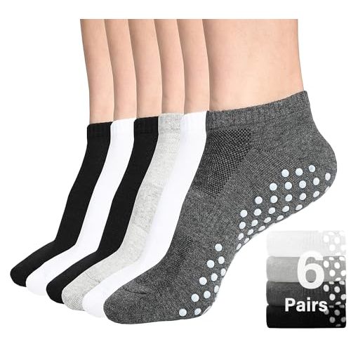 DIBAOLONG Womens & Mens Low Cut Socks, 6-Pair Ankle No Show Athletic Short Cotton Socks