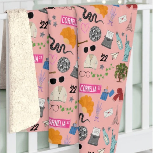 Iconic Eras Sherpa Fleece Blanket - Showgirl Rouge – Wildest Dreams Co.