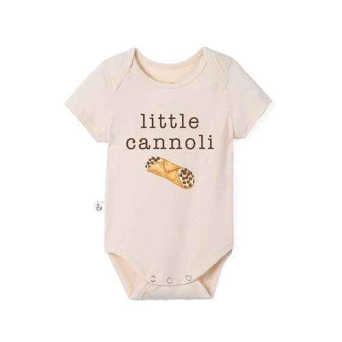Little Cannoli Italian Baby Bamboo Onesie