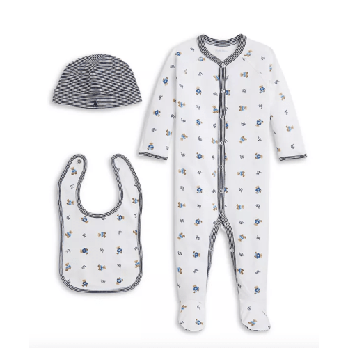 Polo Unisex Cotton 3 Piece Gift Set - Baby