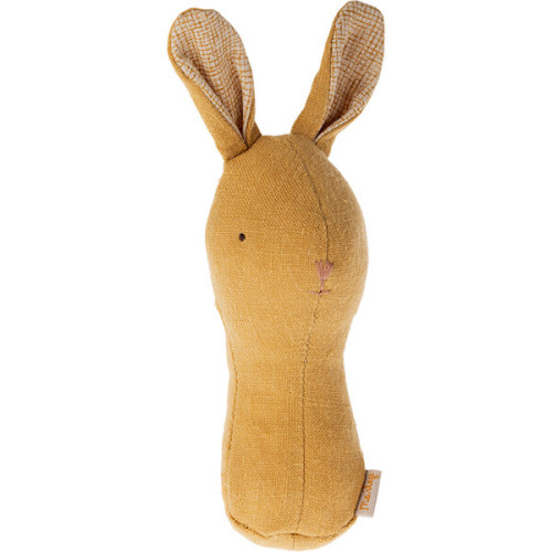 Lullaby Friend Rattles, Bunny - Dusty Yellow - Maileg | Maisonette