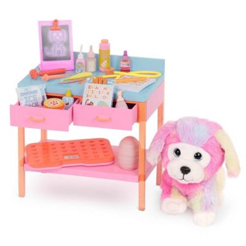 Glitter Girls Veterinarian Toy with Dog Plush Sniffles & Vet Table Playset