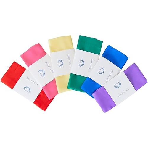 Sarah's Silks Mini Playsilks | Solid Colors | Creative Waldorf Toys for Education and Open-Ended Play (Set of 6 Primary)