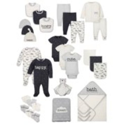 Wonder Nation Baby Boy or Girl Gender Neutral Shower Layette Gift Set, 31-Piece