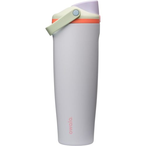 Owala FreeSip Sway Insulated Stainless Steel Water Bottle with Two-Way Spout, Built-In Straw and Bucket Handle, Made for Travel, School, and Sports, 40oz, BPA Free, Leak Proof, Beach House