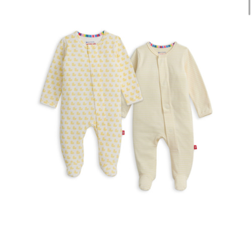 Unisex Cotton Footie Two-Pack Bundle - Baby