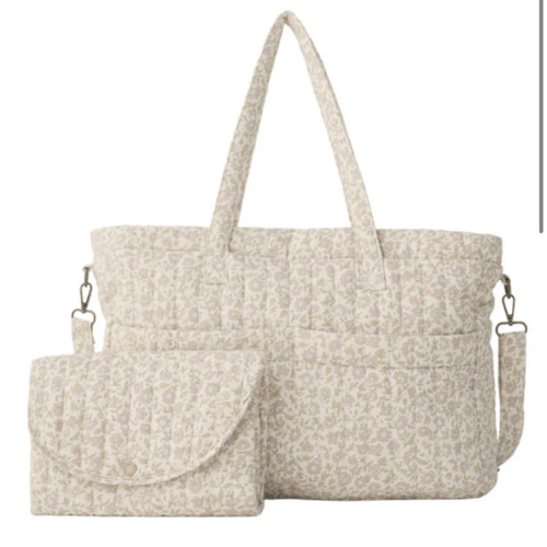 Diaper Bag + Changing Pad Set | Wildflower | Quincy Mae – Nouveau and Vintage