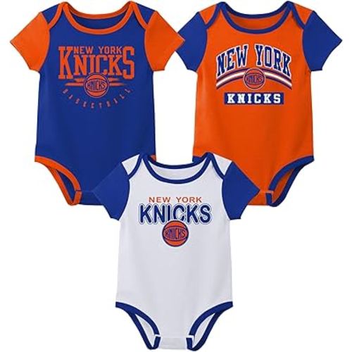 Outerstuff NBA Teams Newborn Baby and Infant Short Sleeve Bodysuit Variety 3-Pack (0-18m)