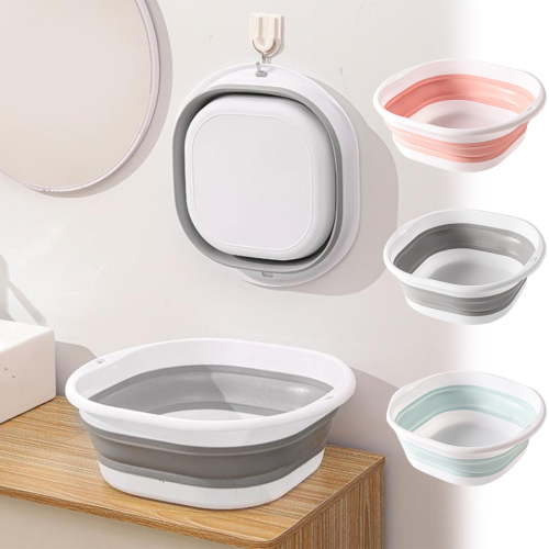 Collapsible Wash Basin,Portable Washing Basin,Foldable Dish Tub Square,Space Saving Plastic Washtub for Dishing,Fruit,Camping,Laundry,Hiking & Home (3Pcs-Muiltcolor)