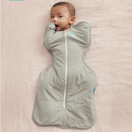 Swaddle Up™ 2.5 TOG Cotton Olive Bees