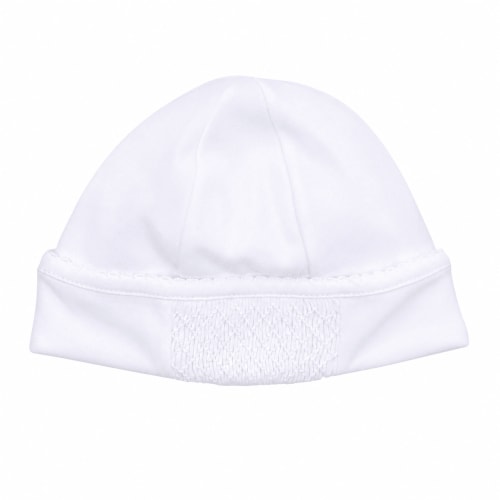Essentials White Smocked Hat