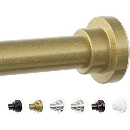 Mcrbeay Shower Curtain Rod, 1" Diameter Heavy Duty Tension Shower Rod