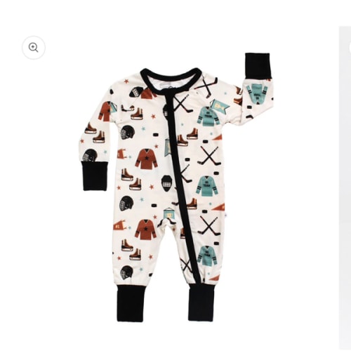 Hat Trick Hockey Bamboo Convertible Footie Romper – Emerson and Friends