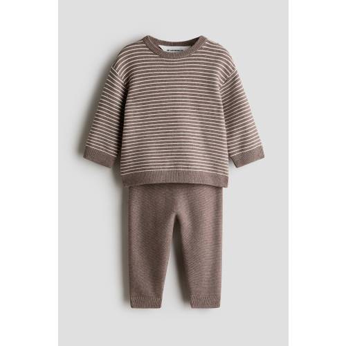 2-PIECE FINE-KNIT COTTON SET 2-4 months
