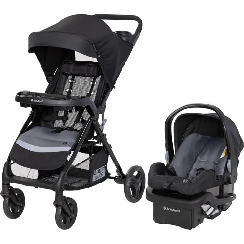 Baby Trend Passport Seasons Travel System with EZ-Lift™ Infant Car Seat, Journey Black