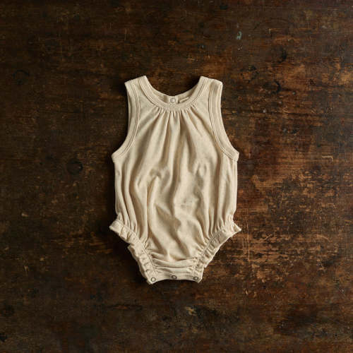 Baby Cotton Pointelle Romper in white - sizes 0 months-2 years – MamaOwl