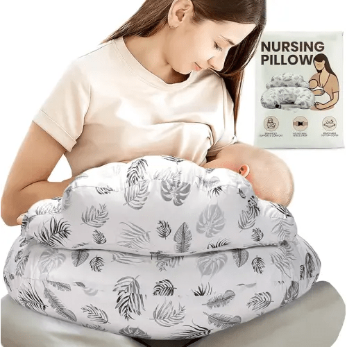 PILLANI Nursing Pillow for Breastfeeding, Breastfeeding Pillows for Mom Support & Baby Comfort, Removable Cotton Cover, w/Adjustable Waist Strap, Newborn Essentials Must Haves, Baby Registry Search