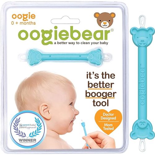 oogiebear - Nose and Ear Gadget. Safe, Easy Nasal Booger and Ear Wax Remover for Newborns, Infants and Toddlers. Dual Earwax and Snot Remover. Aspirator Alternative