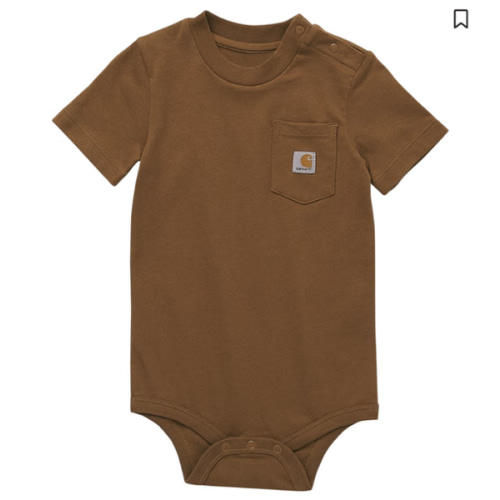 Carhartt Infant Boys' Short Sleeve Pocket Onesie