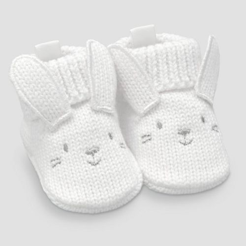 Carter's Just One You® Baby Bunny Slippers - White 0-12M