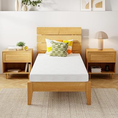 Gelsea 5 Inch Twin Mattress for Kids,Cooling Gel Green Tea Memory Foam