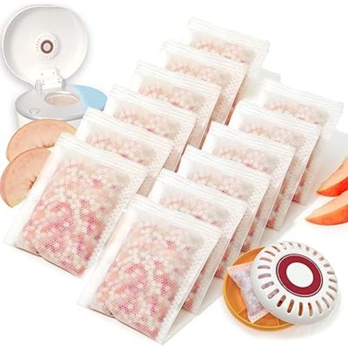 PurifyLogix Odor Removing Baking Soda Refills for Munchkin Diaper Pail, Deodorizer for Arm & Hammer Puck Baking Soda Cartridge (3.5"), 12 Pack Peach Odor Absodor