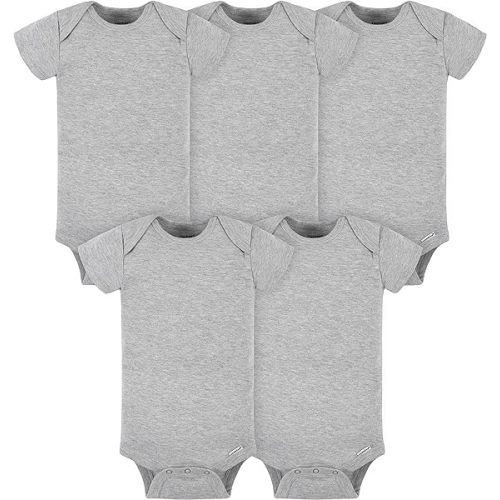 Gerber Baby 5-pack Solid Onesies Bodysuits