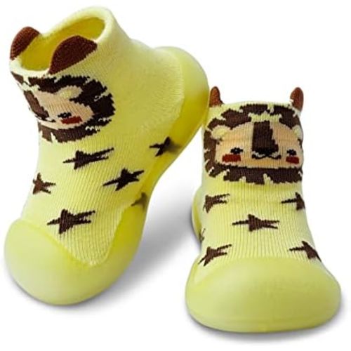 Baby Sock Shoes Boys Girls First Walking Shoes Non-Slip Slippers Soft Sole Sneakers Toddler Infant Babygirl