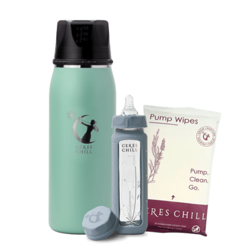 The Clean Feeding Bundle | Chiller, Natural Wipes & Plastic-Free Bottle