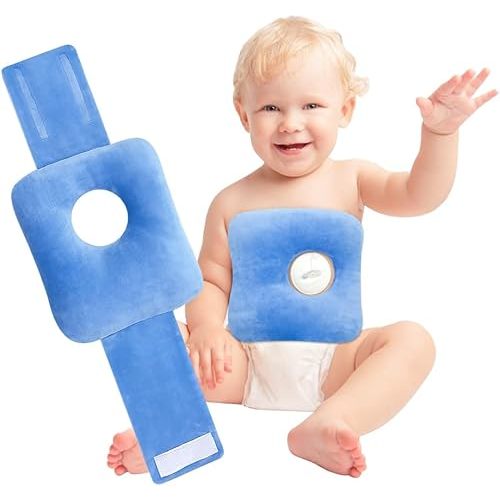 G Tube Tummy Time Pillow Feeding Tube Belt Baby G Tube Button Port Covers for Kids Infant Children Belly Laying Adjustable Soft Pad (25 * 23 * 2cm )
