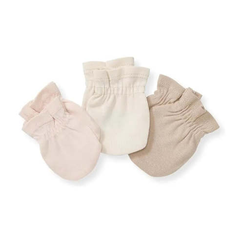 Burts Bees - Set Of 3 Solid Mitts, Ranunculus