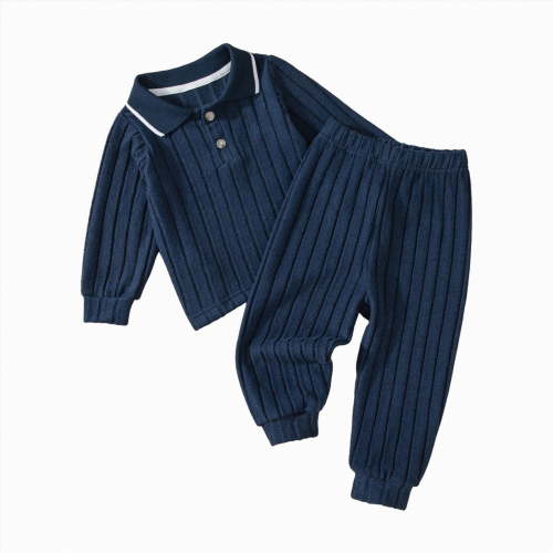 Toddler Boys Clothes Girl Spring Fall Warm Long Sleeve Elastic Waist 2T-5T Tops Pants Sets Set 2Pcs