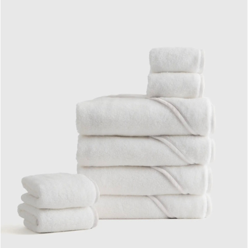 Organic Turkish Cotton Baby Bath Bundle 8-Pack in Soft Pink