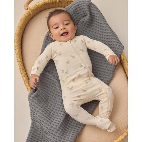 Bamboo Zip Footie Elephants
