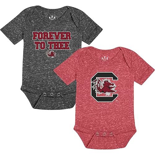 Little King Short Sleeve NCAA Romper 2 Pack-Knobby Fabric-Knobby Fabric-Infant Sizes 0-3M 6M 12M 18M