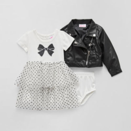Little Lass Baby Girls 3-pc. Jacket Dress